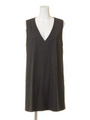 STRIPE STRETCH V-NECK ワンピース