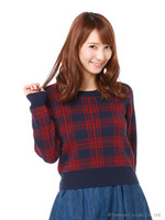 【Luxe】チェックニット