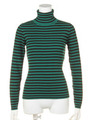 I ハイネック ボーダー KNIT TOPS