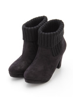 【JELLYBEANS】リブニットショートブーツ