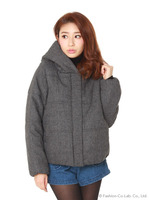 ツイード中わたブルゾン