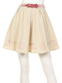 ベロアリボンエンジェル刺繍スカート