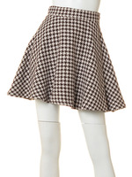 千鳥柄フレアスカート