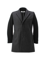 カラーブロッキングチェスターコート