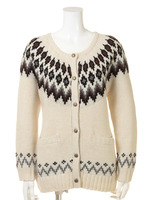 ジオメトリックニットカーディガン