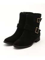 スエード調エンジニアショートブーツ