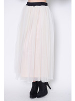 ソフトオーガンジー85丈ロングスカート