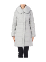 ビッグカラーミディ丈ダウンコート