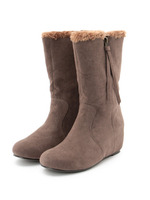 サイドジップインヒールショートブーツ