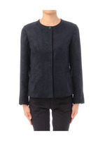 スウェードタッチノーカラージャケット