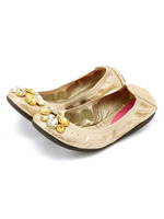 ビジュー使いバレエシューズ