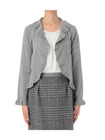 フリルニットカーディガン