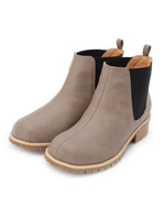 レザー調サイドゴアブーツ