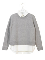 衿付き裏起毛トレーナー