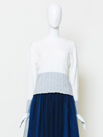 【Bonica Studio】配色ケーブルニット