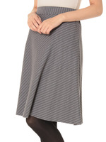 ストライプミモレ丈スカート