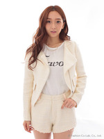 ファンシーツィードZIPジャケット