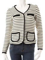 【ECURY】ボーダーニットジャケット