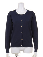 【2ndline】12ゲージ飾りボタンニットカーデCL−0367