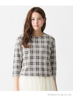 【先行予約】【セットアップ対応】ジャガードチェックプルオーバー