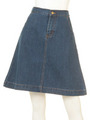 【Agneau7】ミディアムデニムフレアスカート