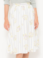 レジメンタル×フラワーミモレスカート