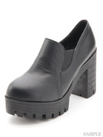 厚底ハイヒールパンプス