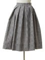 ギンガムタックフレアスカート