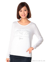 ストーン装飾ロングTシャツ