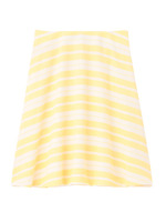 [L]ボーダーフレアスカート