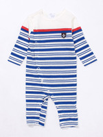 ランダムボーダー カバーオール