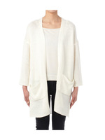 リリアン編みロングニットカーディガン