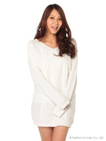 2WAYケミカルニットワンピ�