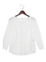 JOCLR PE タックプルオーバーブラウス