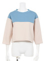 [Salon de Balcony]ダンボールニットカラーブロックプルオーバー