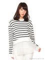 【dazzlin】ボーダーレイヤードTOPS