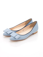 リボンフラットシューズ