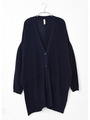 綿アクリル上袖カーディガン