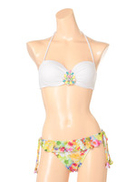 【24-7】MIX FLOWER/ビジューバンドゥビキニ