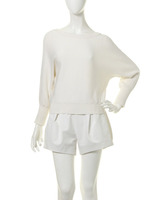 【CHIC】Back Vネック2wayショートプルオーバー