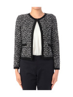 ジャケット風ラメニットカーディガン