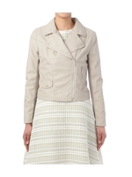 フェイクレザーライダースジャケット