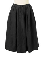 メモリーブロード膝丈ギャザースカート