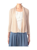 リブフレアカーディガンニット