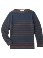 ボートネック ボーダーニット