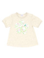 花プリントAラインTシャツ