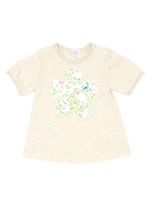 花プリントAラインTシャツ