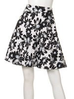 【2ndline】モノトーン花柄スカートCL−0540