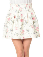 【dazzlin】チューリップ柄コクーンミニスカート