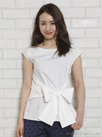 サイドリボンブラウス